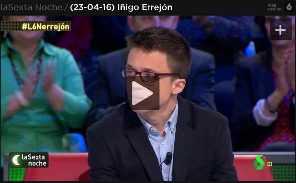 Errejon-LaSexta-23-04-16 Errejon-LaSexta-23-04-16