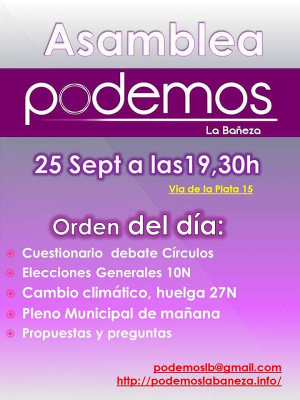 190925_Asamblea_PLB Asamble Podemos La Bañeza